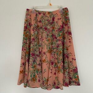 Forever 21 Floral Midi Skirt